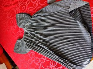 Metallic Silver Top