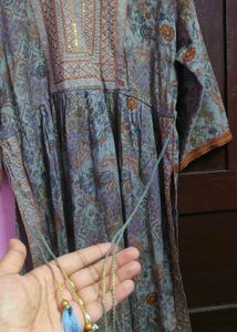 Grey Silky Soft Blended Kurta