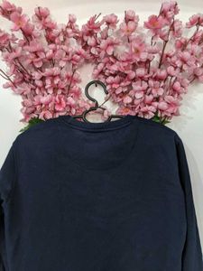Blue Round Neck Sweater