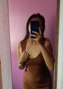Caramel Bodycon Dress
