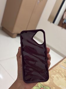 Burgundy Iphone 16 Back Cover