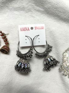 Combo of 4 big size Earrings/Jhumka