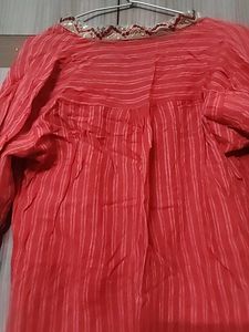 Red Apple Cut Short Kurti