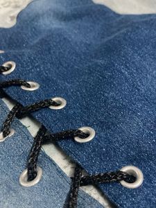 Handmade Denim Corset