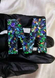 Resin Alphabet Keychain