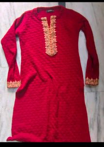 Woollen Suit Set With Dupatta