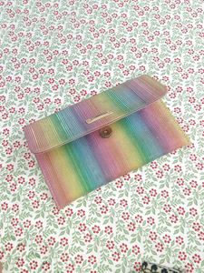 🌈Vibrant Rainbow Shimmer Clutch ₹450 only! ✨👛