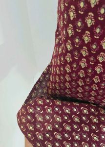 Maroon Straight Cut Top