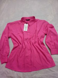 SHEIN BRAND Pink Long Sleeve Top