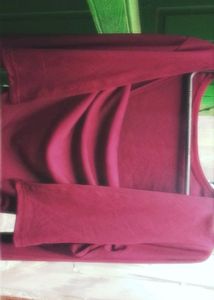 Burgundy Dress &amp; Shrug Set