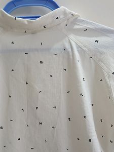 Branded Off White Top