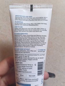 Plum Rice Water And Nicinamide Bright Facewash 😍♥