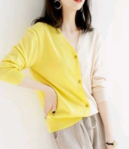 elllow white cardigan 💛🤍 ( H and M) 🤩?