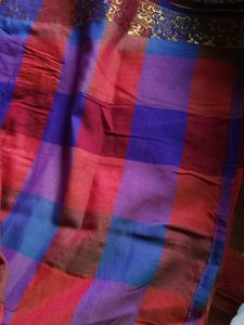 Checked Saree