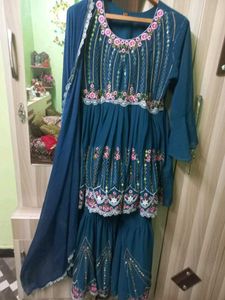 Elegant Kurta Set blue