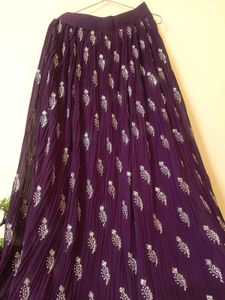 Embroidered Purple lehnga choli 💜