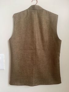 Brown Sleeveless Jacket
