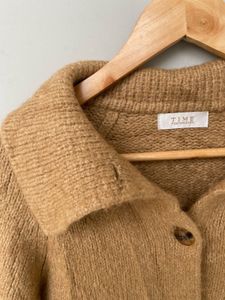 Shirt Style Collared Sweater.