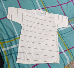 Striped White T-Shirt