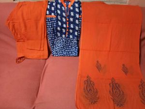 GentlyUsed Ethnic AnarkaliKurti With Chudi+Dupatta