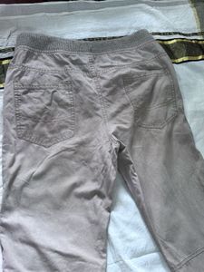 Beige Max Jogger Pants Casual Comfort Drawstring