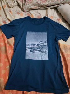 Blue Car Graphic T-Shirt
