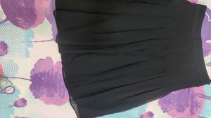 Black Pleated Mini Skirt