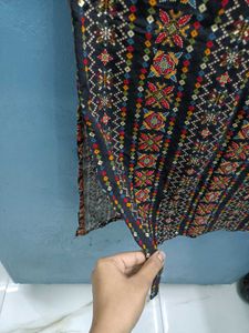 Patterned Sleeveless Mini Dress