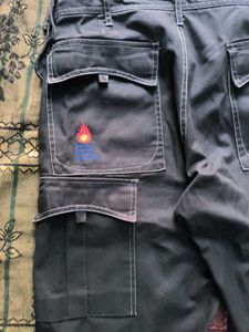 Black Utility Style Pants