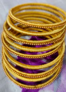 Silk Thread Bangles Set