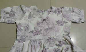 Floral Print Ruffle Dress