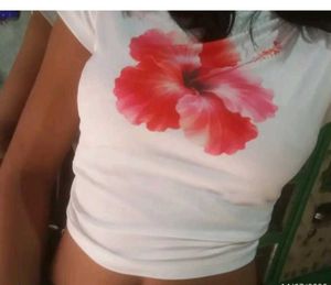 Basic Flower Print Crop Top