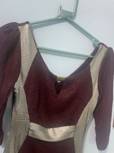 Maroon Bodycon Dress