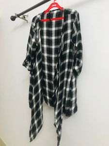 Stylish Western Check Shirt Shrug