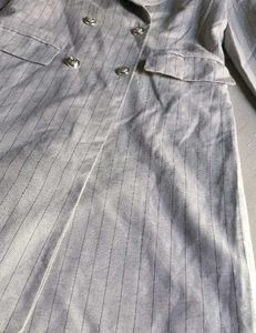 $ale/new duster striped long coat