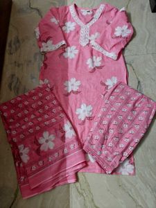 Kurta With Pant N Dupatta