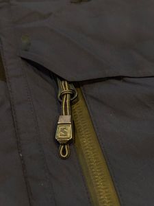 Salomon Blue Winter Parka with Fur Hood