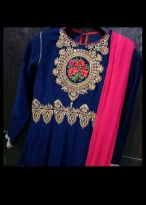 Wedding Gown Pink And Blue Colour 🤩🤩