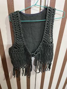 Crochet Fringe Vest