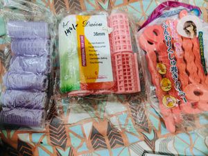 Set Of 3 - Hair Curler Rollers