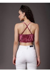 Red Cute Velvet Top