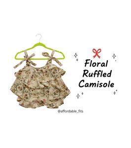 Floral Ruffled Camisole Top 🌻