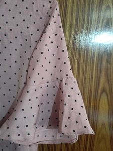 Pink Polka Dot Blouse