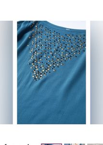 Label Ritu Kumar Teal Maxi DressWith Camisole
