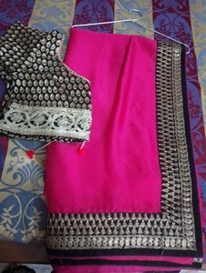 Beautiful Saree With Stitched Blouse