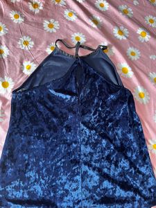 Blue Velvet Top