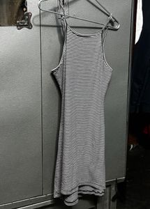 Striped Sleeveless Mini Dress