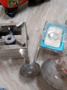 Gas Culha, Kurchi Frying,Steel Container With Cove