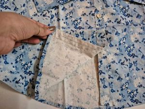Blue Floral Shirt