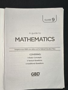 mathematics Class 9 Guide Book Ncery